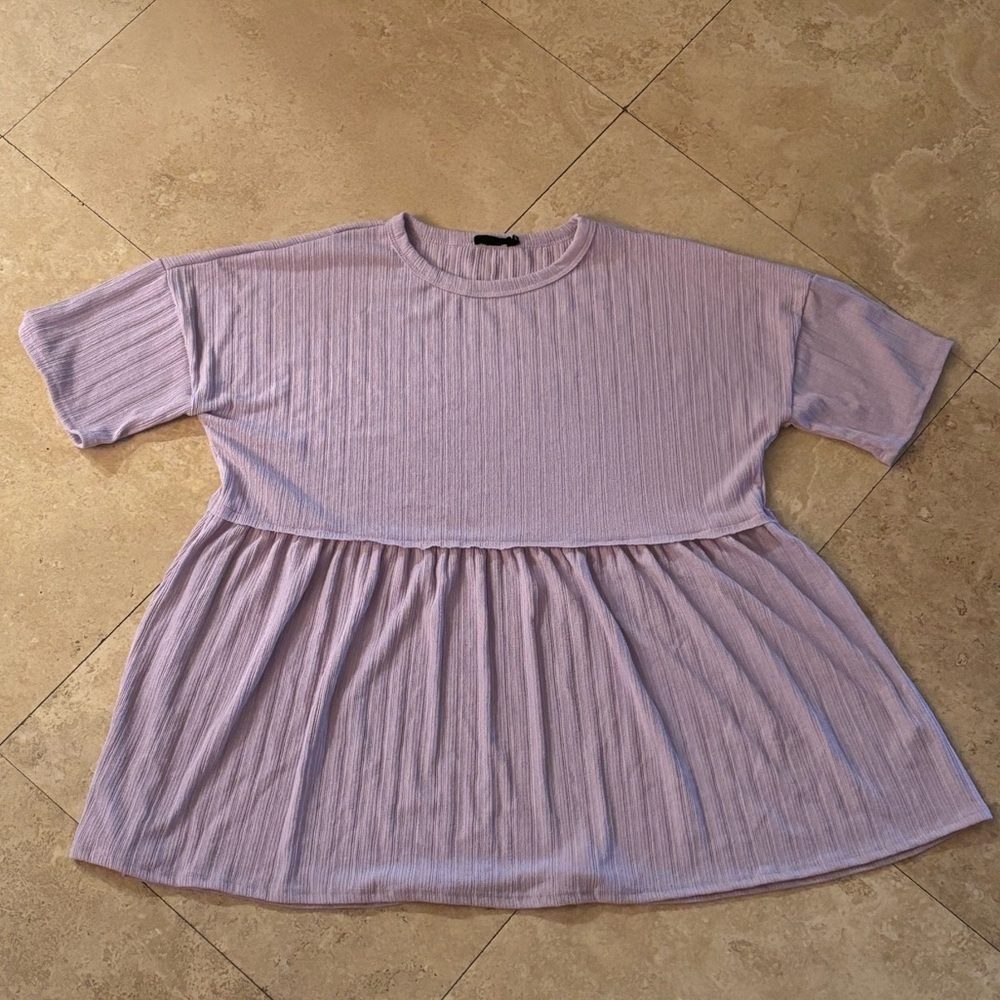 Heimish Lilac Short Sleeve Top